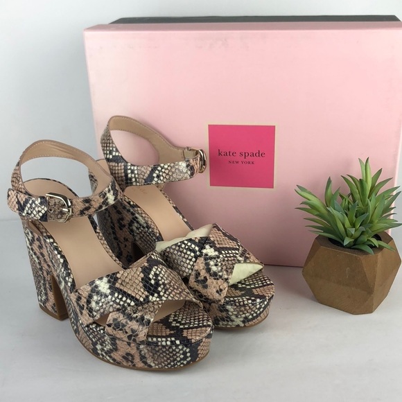 NEW Kate Spade Chic Grace Platform Stiletto Heels Sandals 8 - Picture 2 of 12